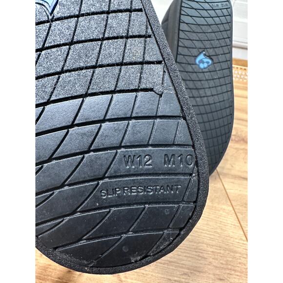 Silververts Unisex Soft Wide Adjustable Black Slippers Size 10 M 12 W NWOB Comfy - Picture 11 of 11